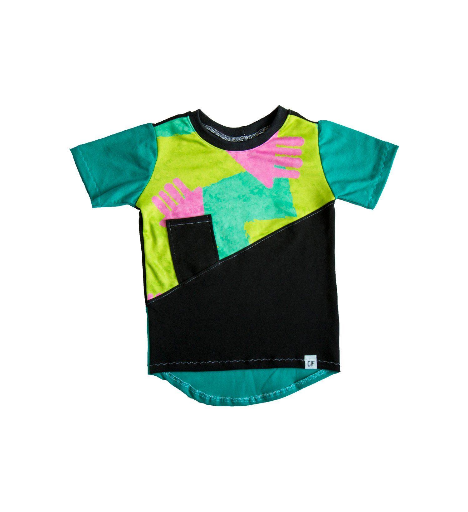 Clothing and Apparel NB Logo - Neon Graffiti Hi Low Sideways Tee By Cheeky Face Apparel. A Super