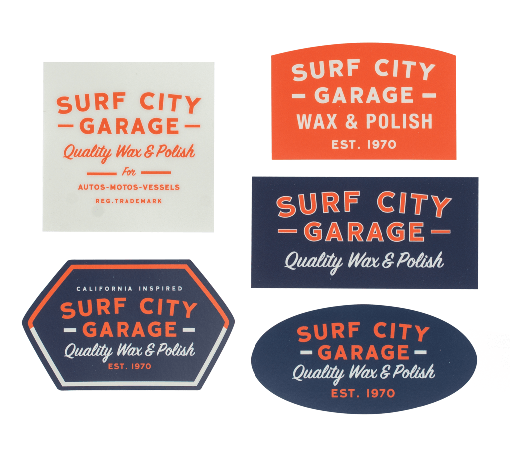 Surf City Garage Logo - Surf City Garage Sticker Pack