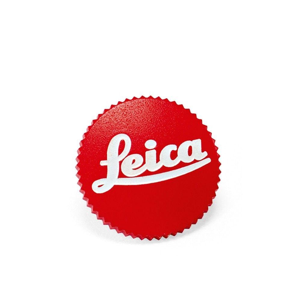 Leica Logo - Leica Soft Release Button - Classic Leica Logo - Red - 8mm | Dodd Camera