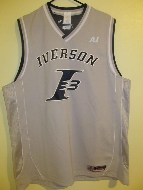 Clothing and Apparel NB Logo - Allen Iverson Basketball jersey Adult 2XL. Sports