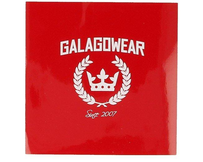 Red Accessories Logo - Sticker Logo 10x10 CM Red - Galagowear accessories | Hatstore.co.uk