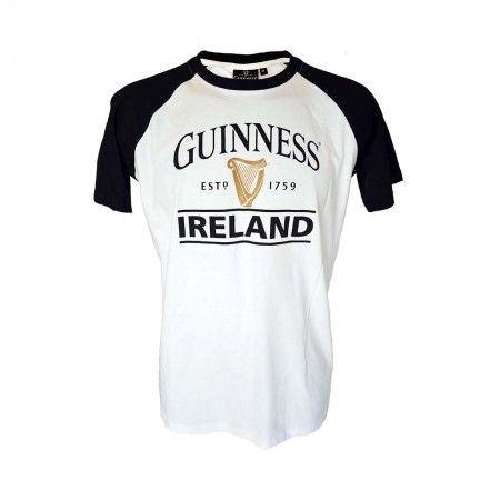 Est 1759 Harp Logo - Black And White Guinness Ireland Est 1759 T-Shirt With Harp Design