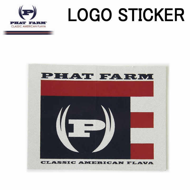 Red Accessories Logo - threelove: PHAT FARM Phat farm Logo sticker box logo sticker seals ...