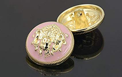 Red with Gold Lion Crown Logo - Amazon.com: Retro British Lion Crown Metal Shank Buttons for Fashion ...