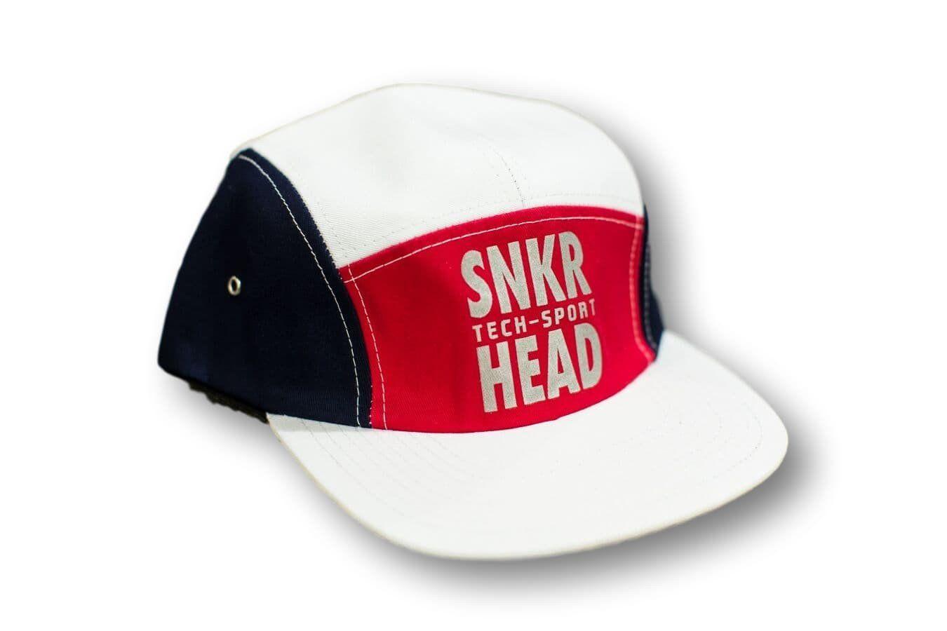 Product Red White and Blue Sports Logo - SNKR HEAD Tech Sport Strapback Hat (Red/White/Blue) – SNKRHEADNYC