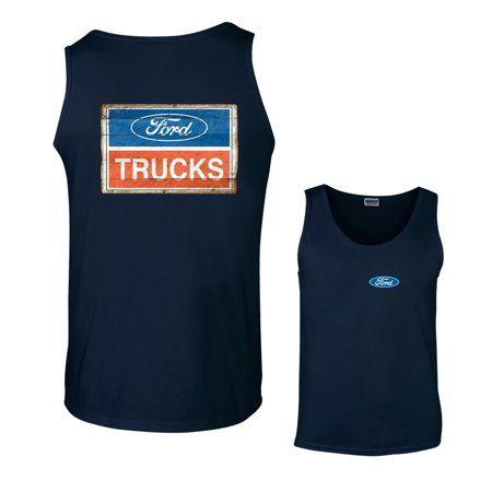 Product Red White and Blue Sports Logo - Fair Game - Ford Trucks Blue Red White Vintage Logo Tank Top ...