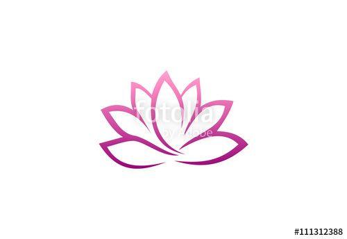 Lotus Flower Logo - abstract lotus flower logo