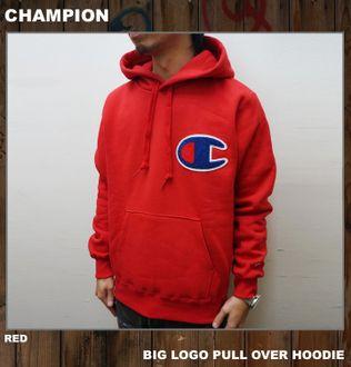 Big Red C Logo - CHAMPION Champion Hoodies BIG C LOGO PULLOVER HOODIE Hoodie PARKA
