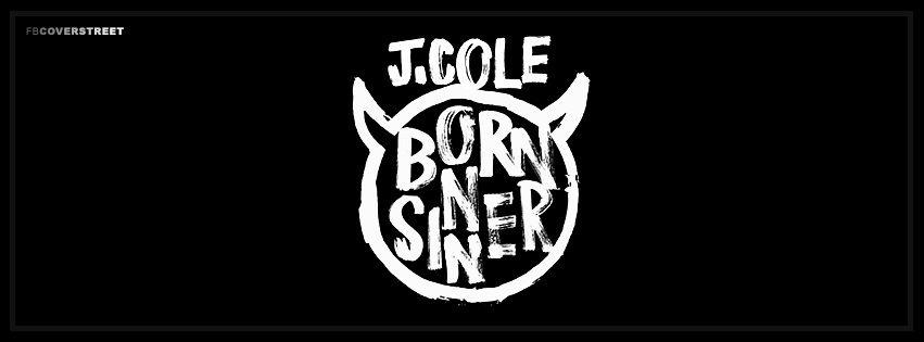 J Cole Logo - J Cole Born Sinner Album Logo Facebook Cover - FBCoverStreet.com