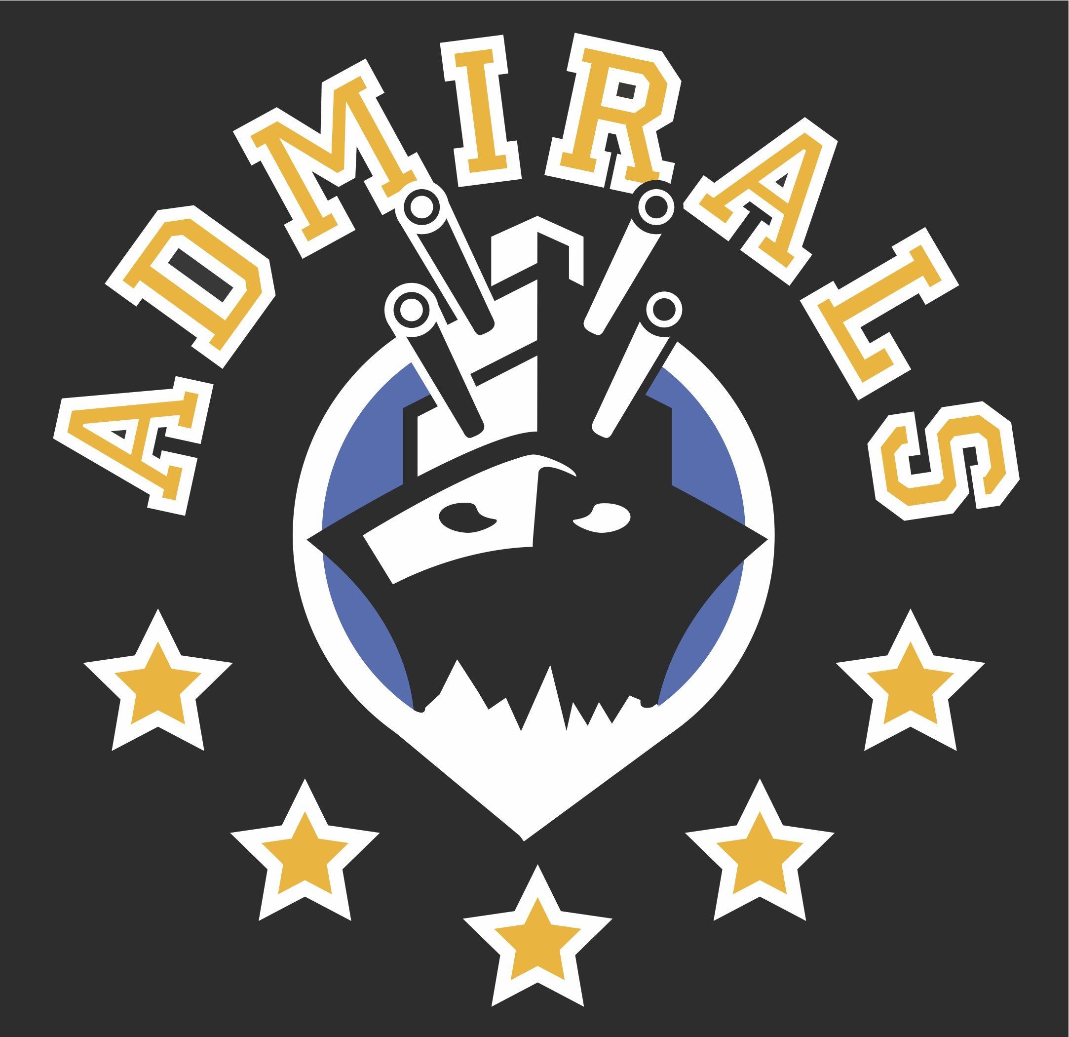 Admirals Logo - Arlington Admirals Logo Black Background 2. The Puck Stops Here