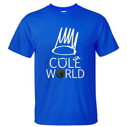 J Cole Logo - Amazon.com: Sun-Tshirt Men's J.Cole World Logo Short Sleeve T-Shirt ...