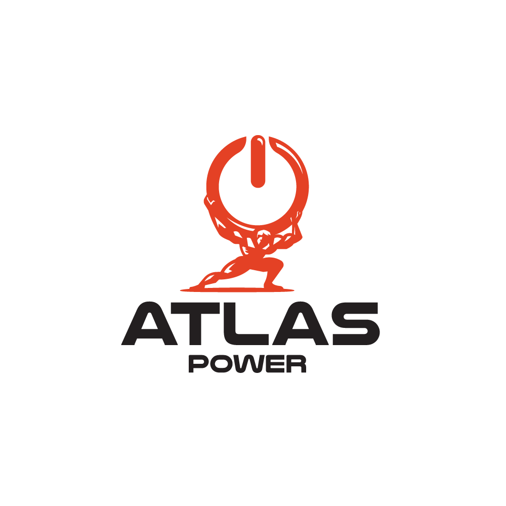 Atlas Logo - For Sale: Atlas Power—Power Symbol Logo Design | Logo Cowboy