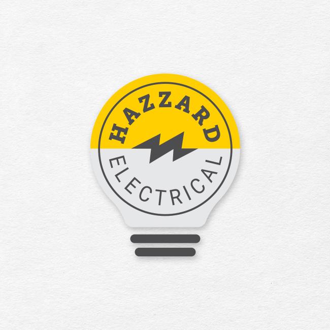 Starting with a Yellow Circle Logo - Hazzard Electrical Corp. logo design - SLICE | bite-size branding ...
