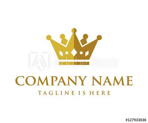 Gold King Crown Logo - Gold King Crown Icon Logo Design this stock vector and explore