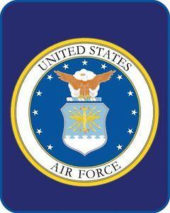 United States Military Logo - Queen US Air Force Emblem United States Military Faux Fur Blanket