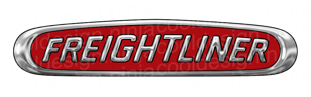 Freightliner Logo - Red Freightliner Logos 2 x 10