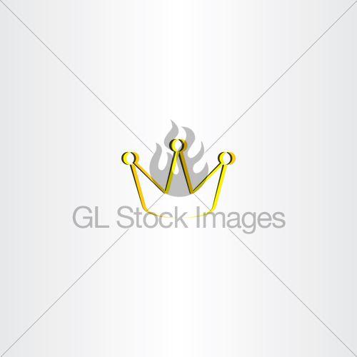 Gold King Crown Logo - Golden King Crown Vector Logo · GL Stock Images