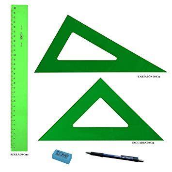 Triangles and Green Square Logo - Pack Pack faibo Technical Ruler - Green 30 cm + 30 cm + Green Square ...