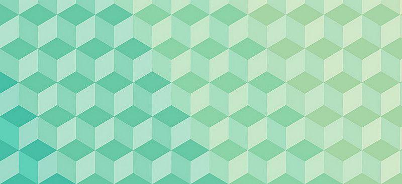 Triangles and Green Square Logo - Gradient Green Square Triangle Background, Gradual, Change, Green ...