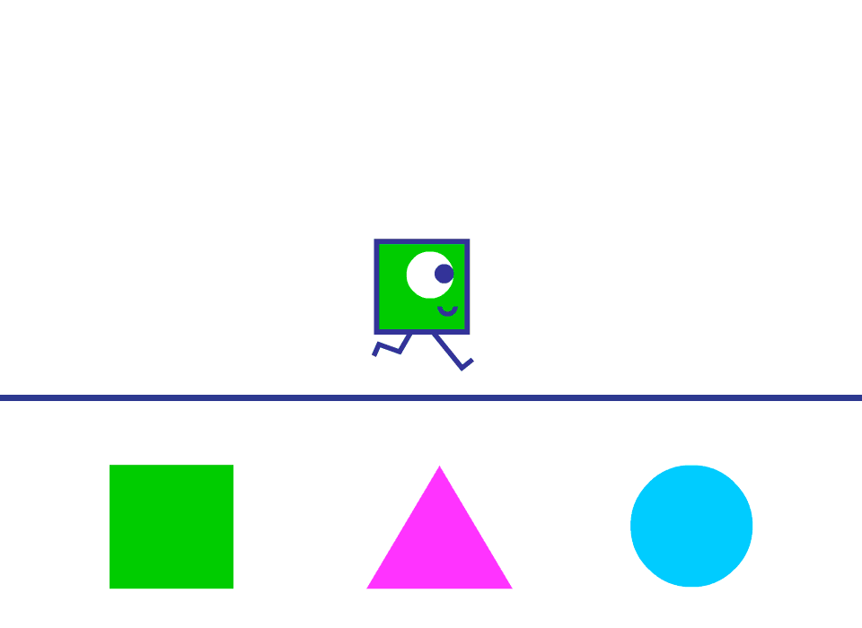 Triangles and Green Square Logo - STC Triangle Circle game