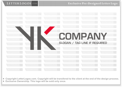 Black K and Y Logo - LetterLogos.com - Letter YK Logo ( y-logo-15 )