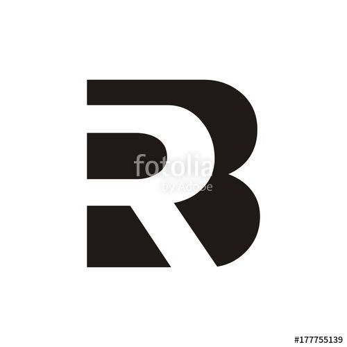 BR Logo - RB or BR logo initial letter design template vector Stock image