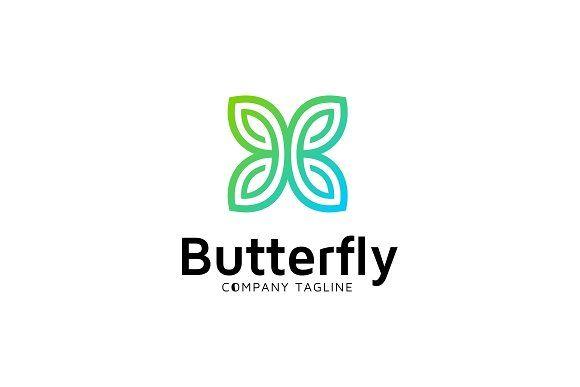 Butterfly Brand Logo - Butterfly Logo Template ~ Logo Templates ~ Creative Market