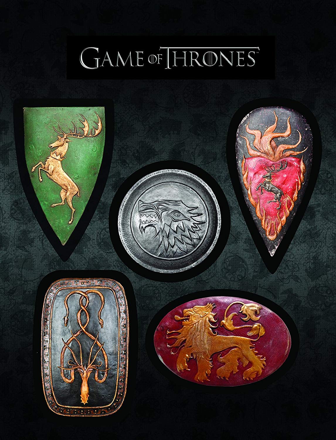 Black Horse with Gold Shield Logo - Dark Horse Deluxe Game of Thrones Shield Magnet Set: Accessory ...