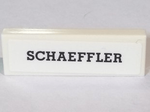 Schaeffler Logo - BrickLink - Part 63864pb069 : Lego Tile 1 x 3 with 'SCHAEFFLER' Logo ...