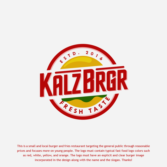Food Logo - Create a dynamic and attractive logo for a local fast food (burger ...