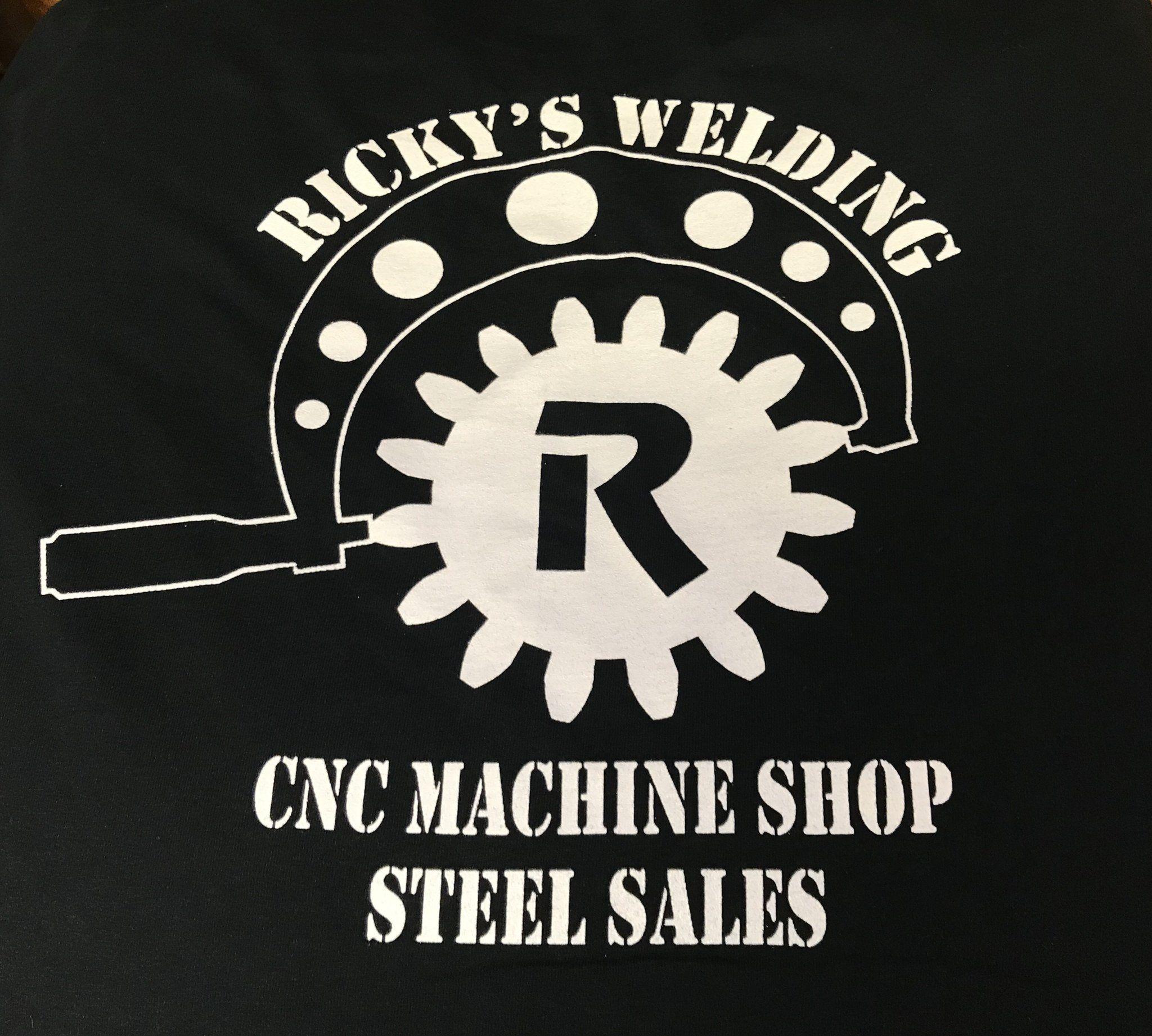 Ricky's Logo - Ricky's CNC Logo T Shirt Size XL