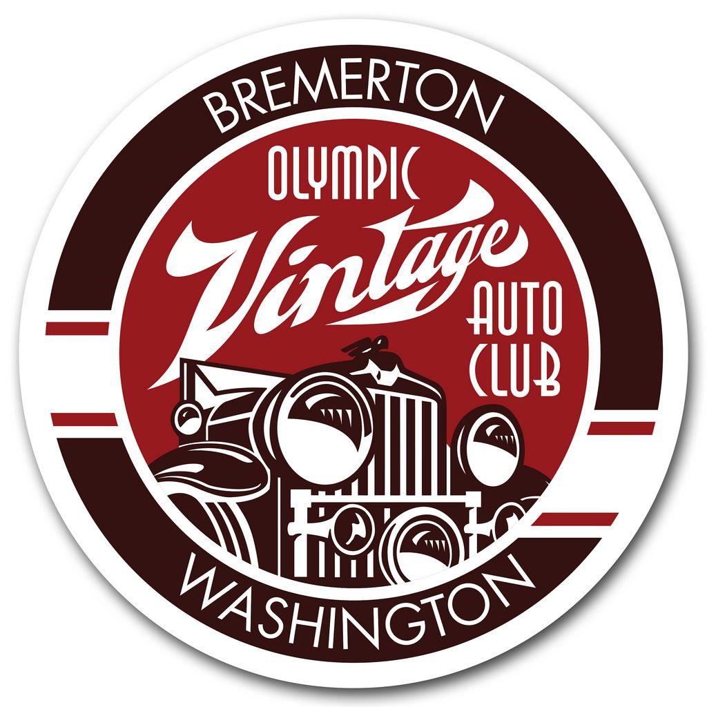 Vintage Auto Logo - My design for the Olympic Vintage Auto Club logo. Bremerton