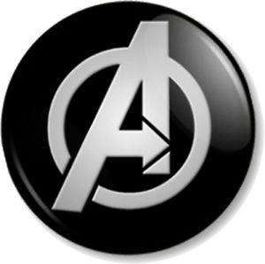 Hulk Superhero Logo - Avengers Logo 25mm Pin Button Badge Marvel Comics Hulk Thor Iron Man