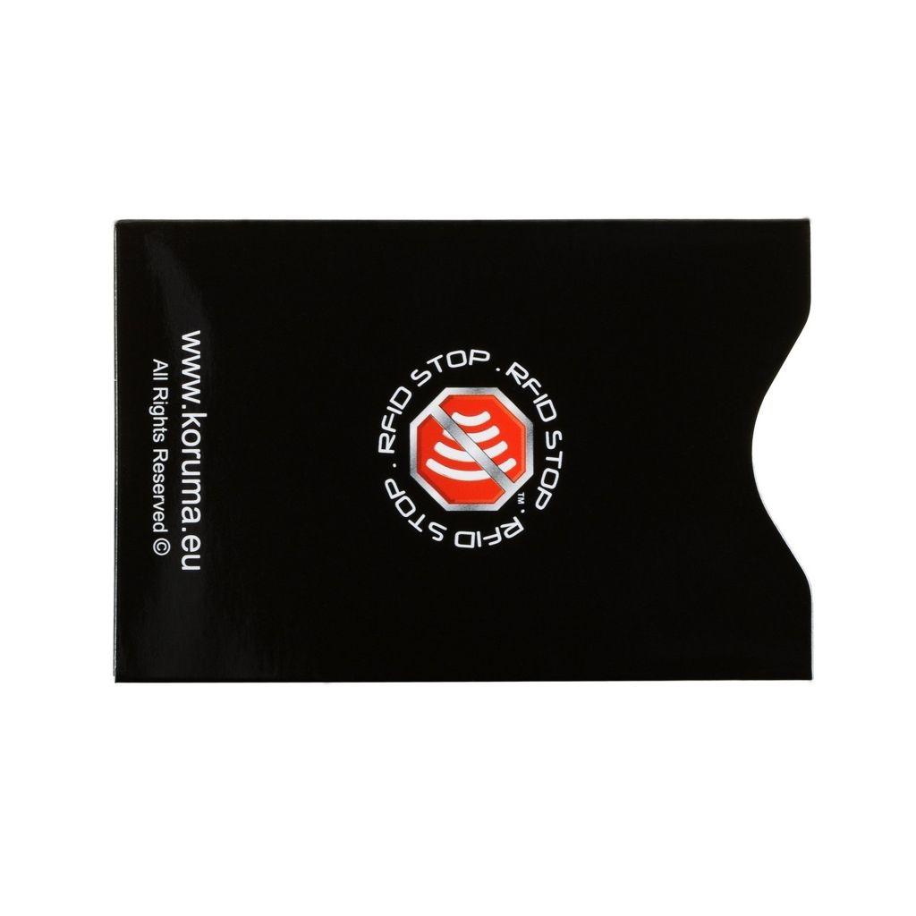 Black and Silver Logo - Vertical RFID blocking credit card sleeves (black with silver logo ...