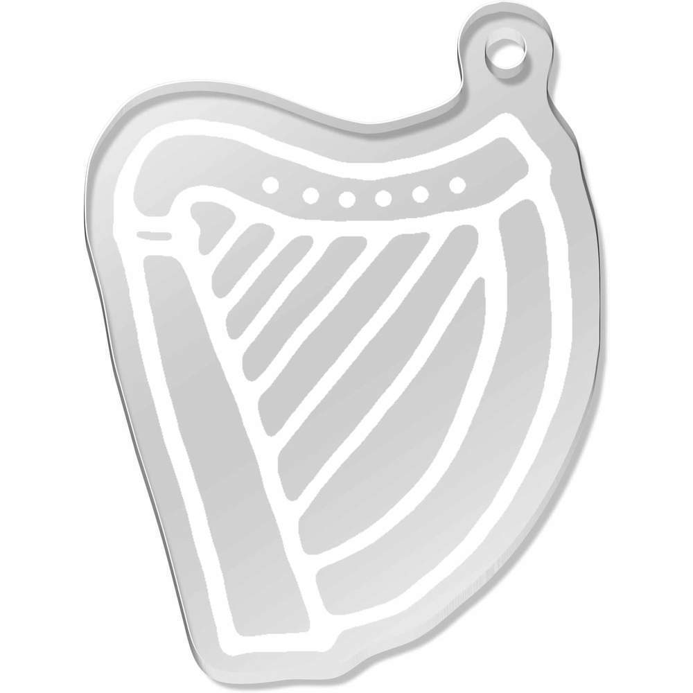 Harp Shaped Logo - Large 'Musical Harp' Shaped Acrylic Keyring (AK00042411) | eBay