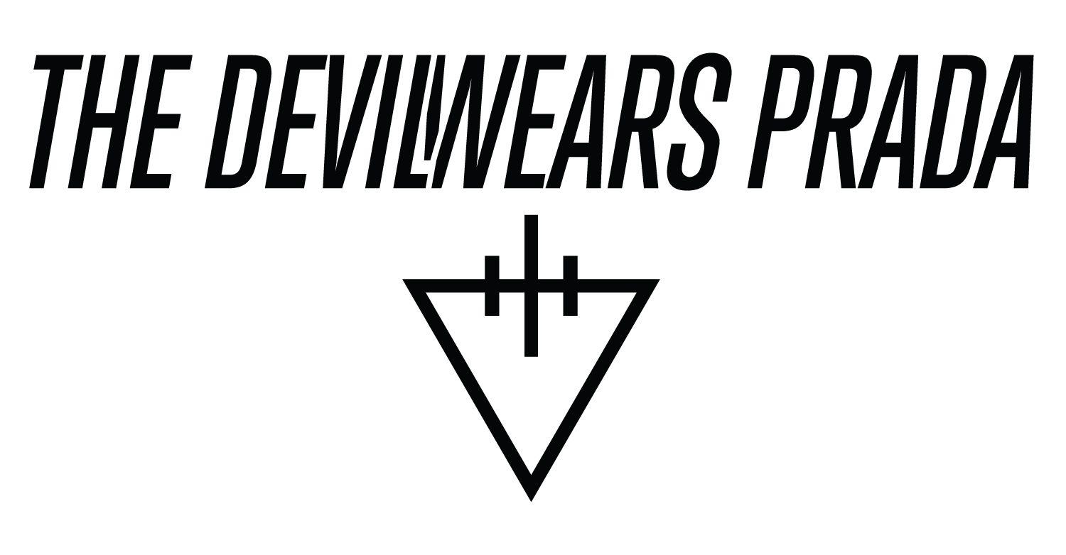 Three Black Triangle Logo - The Devil Wears Prada (band) logo - Fonts In Use