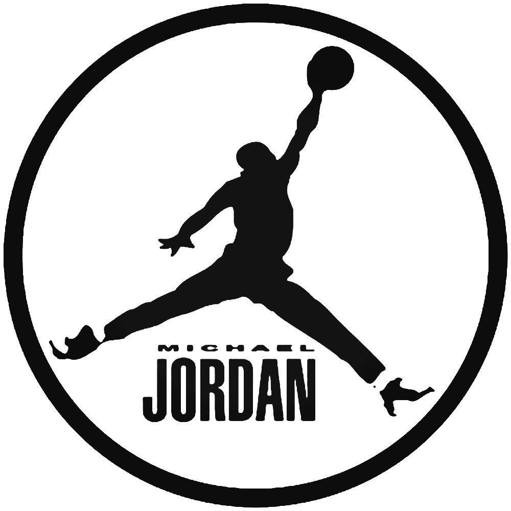 Black Jordan Logo - Michael Jordan Logo 1 Vinyl Decal Sticker