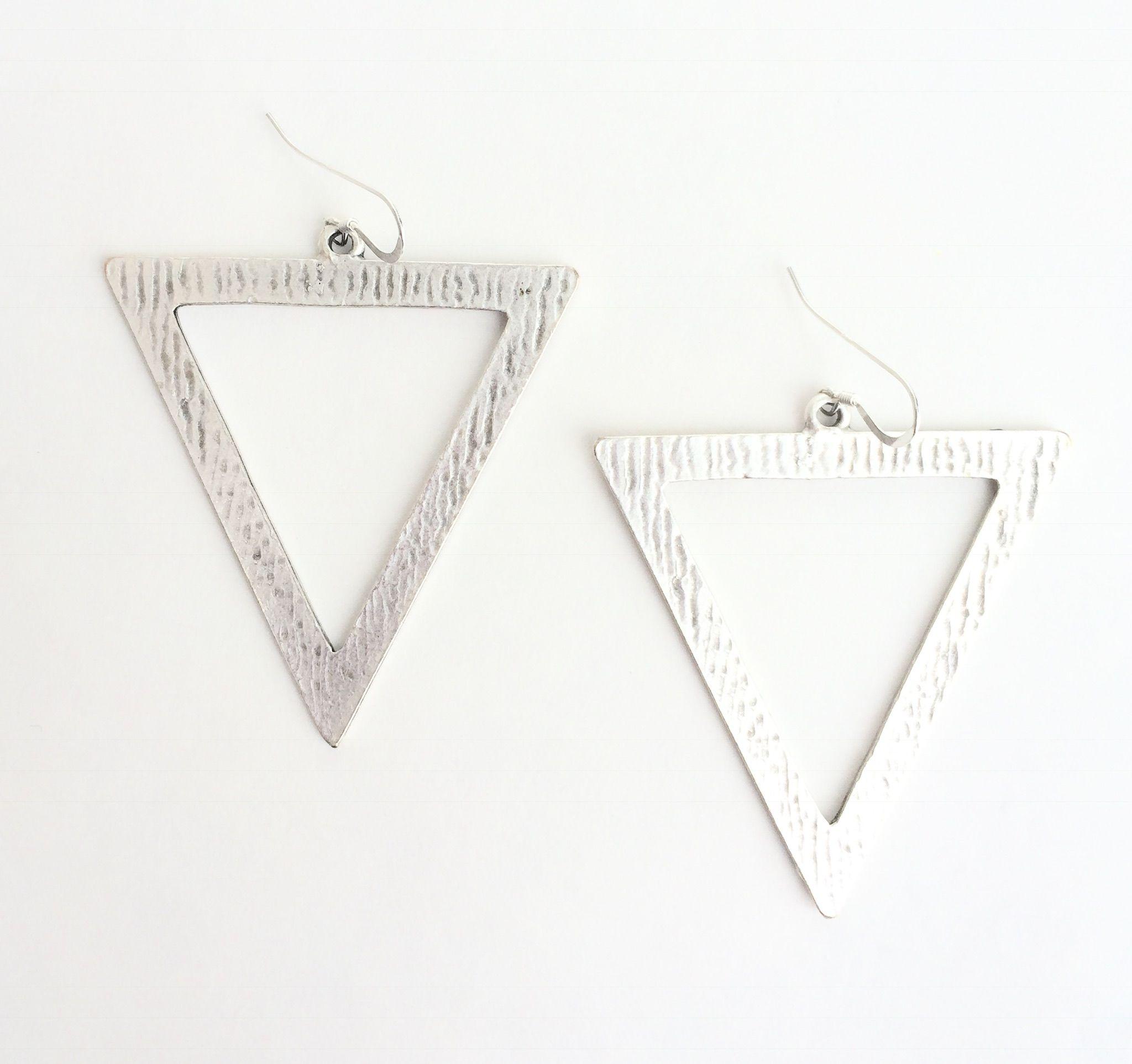 Upside Down Triangle Logo - Upside Down Triangle Earrings