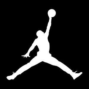 Michael Jordan Logo - 2 Jumpman vinyl sticker decal michael jordan basketball logo | eBay