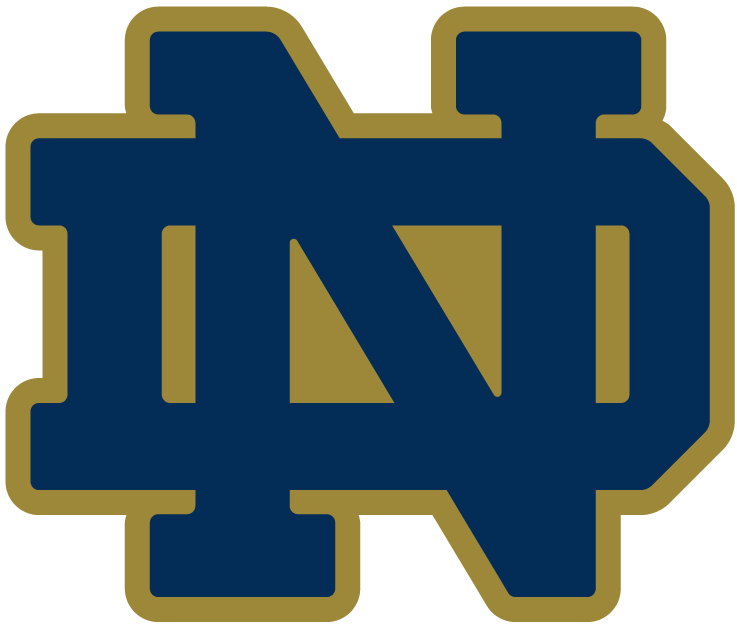 University of Notre Dame Logo - University Of Notre Dame Clipart