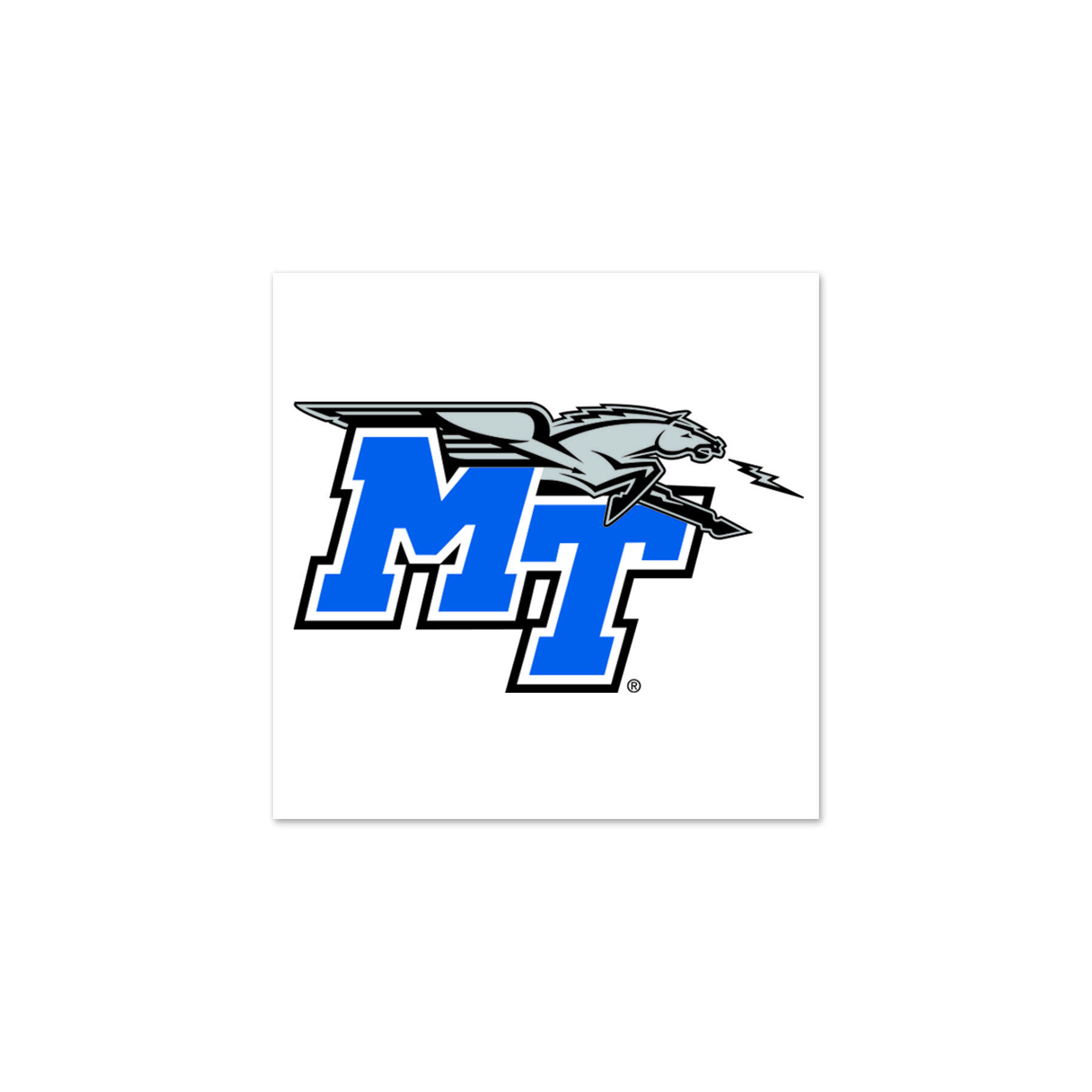 MT Logo - Textbook Brokers - MTSU: MT Logo w/ Lightning 4-pack Tattoos