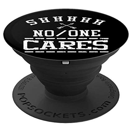 Savage Af Logo - Amazon.com: Shhhhh No One Cares Sarcastic Savage AF Pop Socket Grip ...