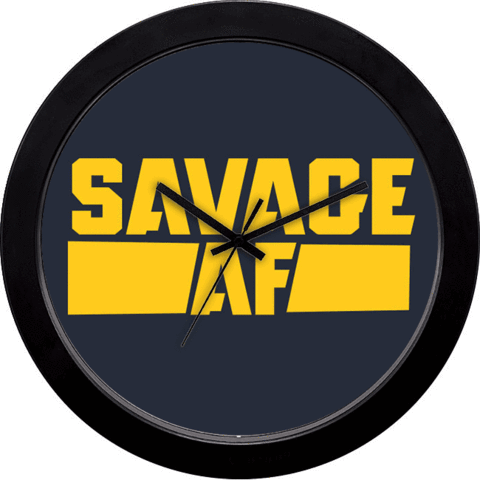 Savage Af Logo - Savage AF Wall Clock - Cyankart.com