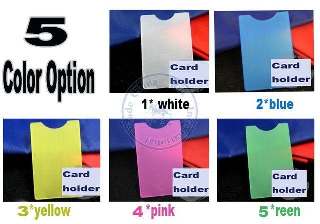 Vertical Credit Card Logo - Custom LOGO promotional gifts mulit color card Holders sleeve bag ...