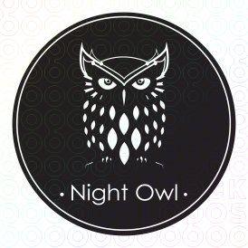Night Owl Logo - Night Owl logo | Hostess | Owl logo, Logos, Owl