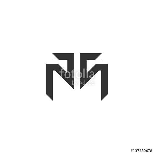 MT Logo - MT or TM Letter Logo