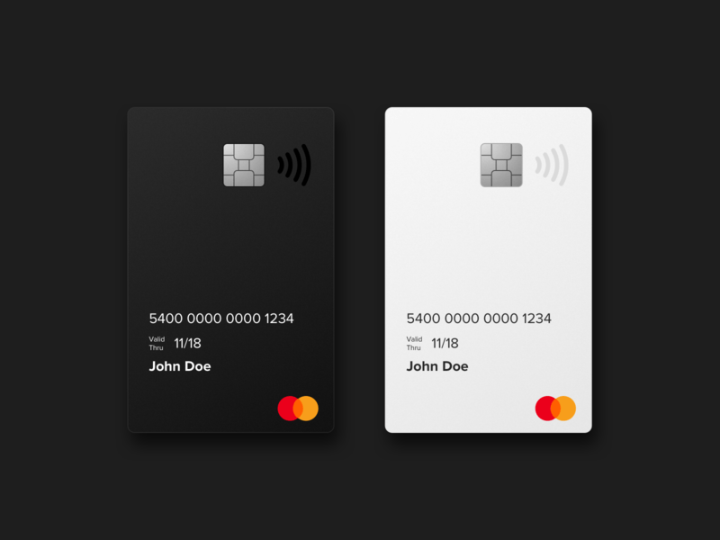 Vertical Credit Card Logo - Vertical black & white creditcard by Ole Harland | Dribbble | Dribbble