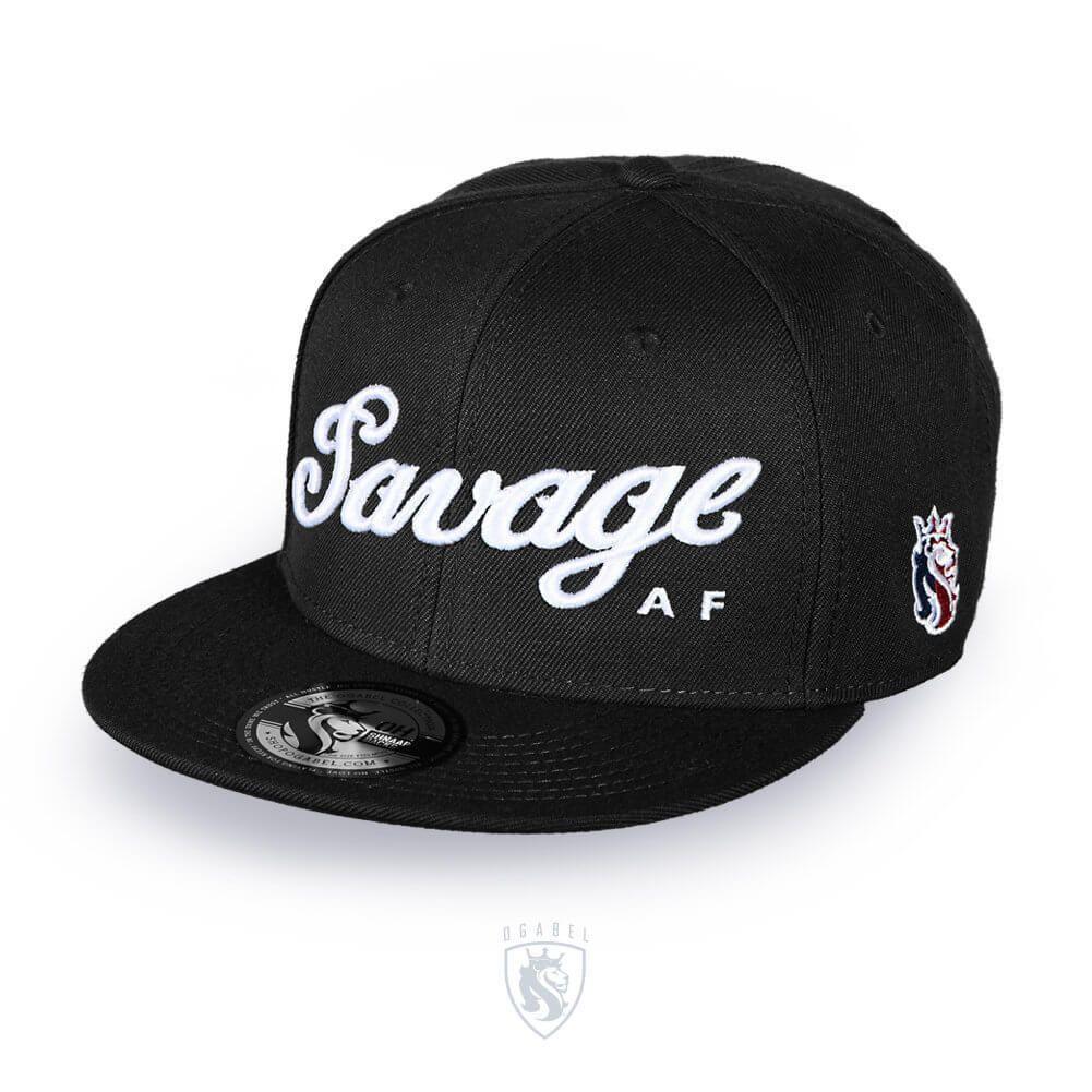 Savage Af Logo - OG Abel Savage AF Snapback (Black) – All City paint