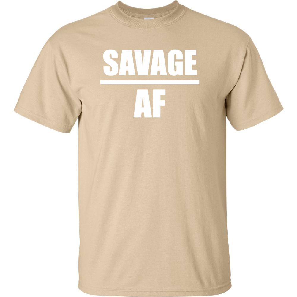 Savage Af Logo - Savage AF White Logo T Shirt | Read My Funny T Shirt