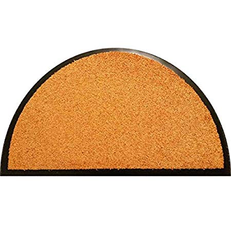 Orange Half Circle Logo - Proper Tex Doormat Semi Circle Orange 45x77 Cm: Amazon.co.uk